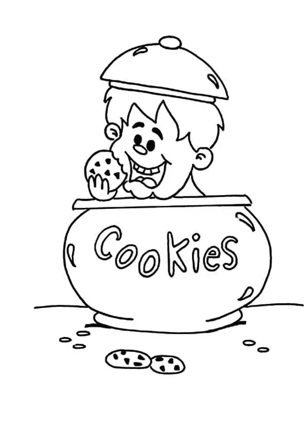 Boy in Cookie Jar