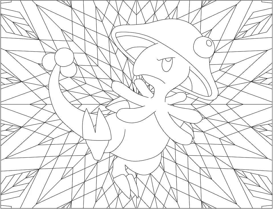 breloom coloring pages for children pokemon