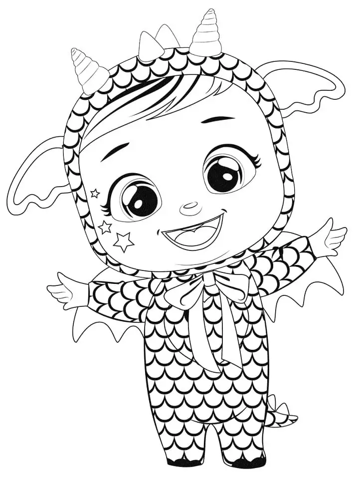 Bruny Cry Babie Coloring Page - Free Printable Coloring Pages for Kids