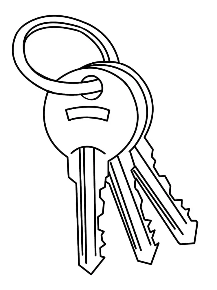 Nice Key Coloring Page - Free Printable Coloring Pages for Kids
