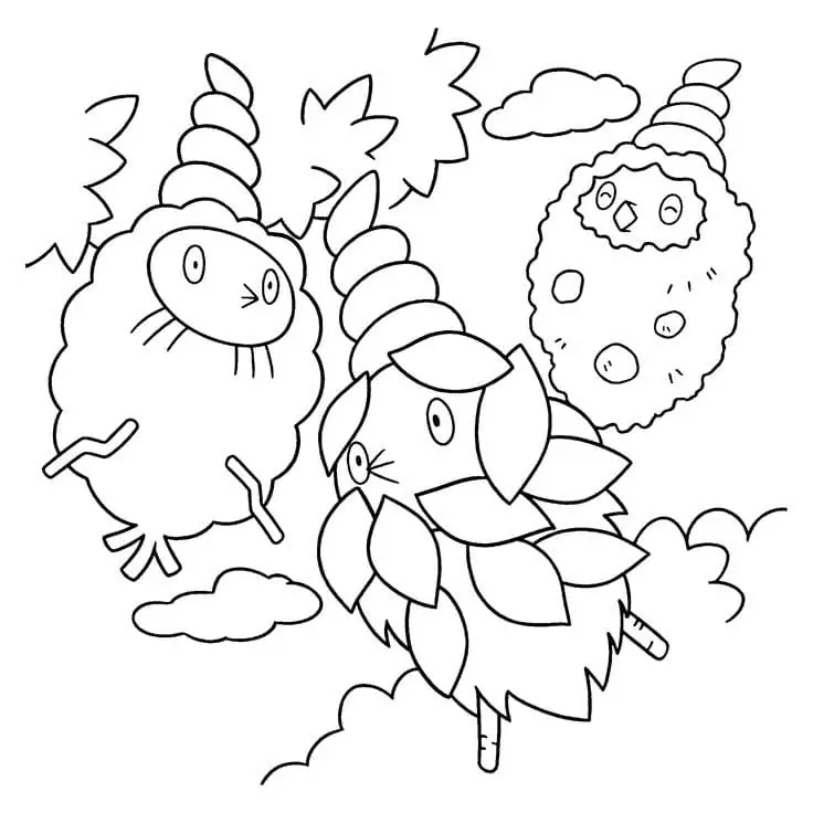 printable burmy coloring pages pokemon