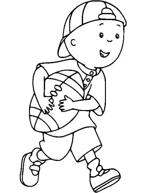 Caillou is Playing Rugby