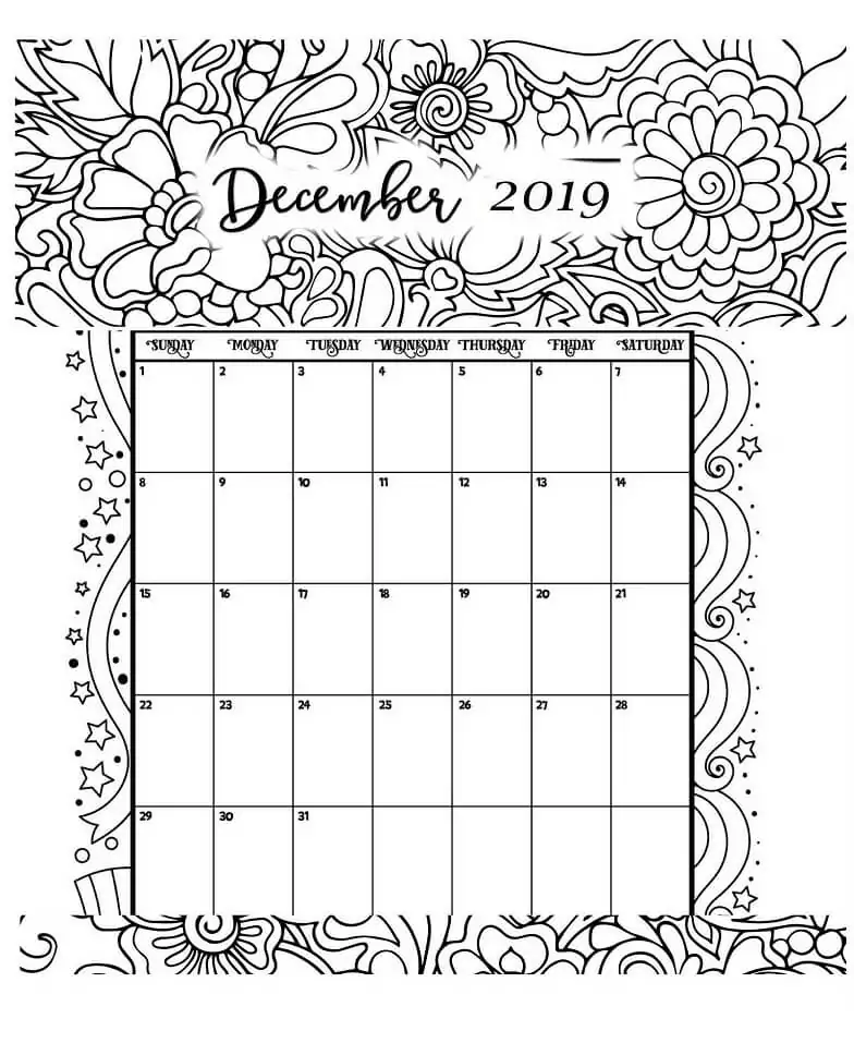 Calendar December 1