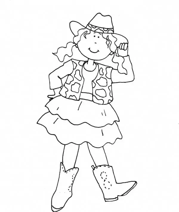 Cartoon Cowgirl