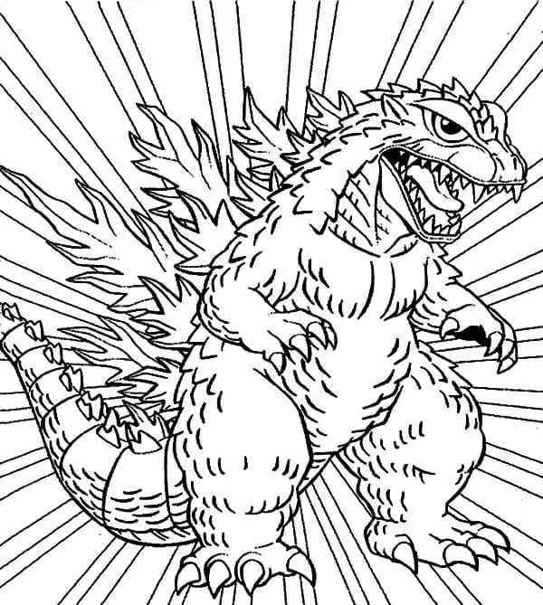 Cartoon Godzilla