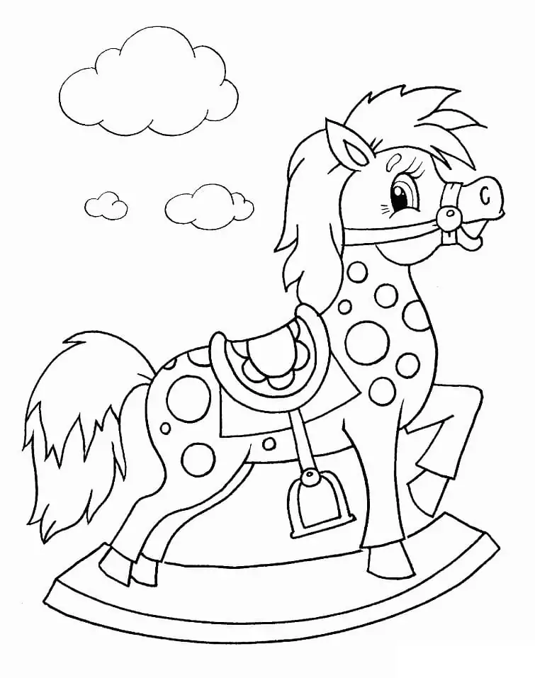Cartoon Rocking Horse