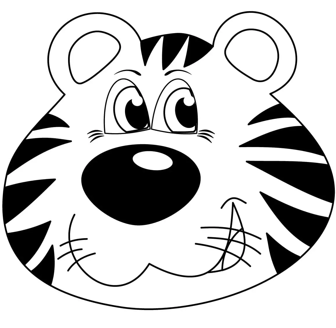 Cartoon Tiger Face