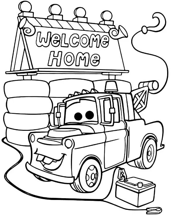Cartoon Welcome Home