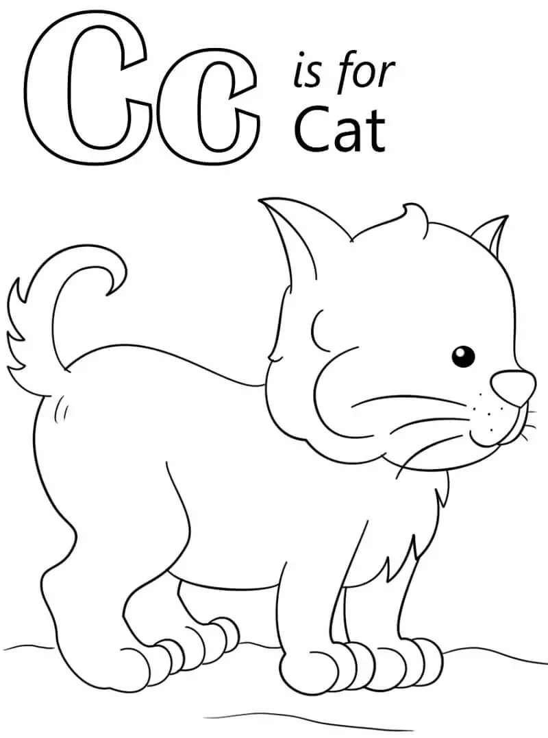 Cat Letter C