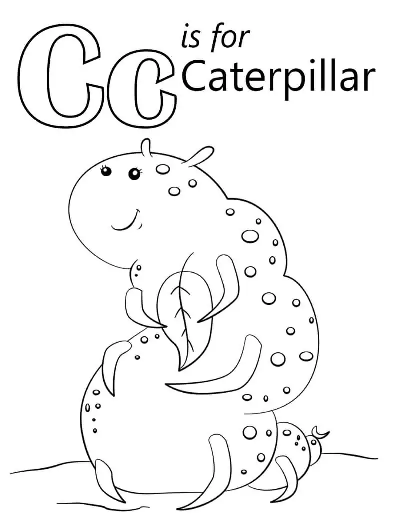 Caterpillar Buchstabe C
