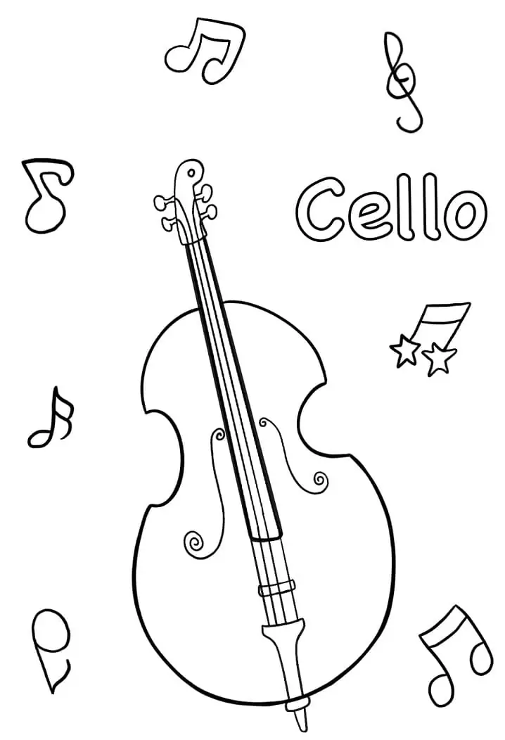Cello zum Drucken