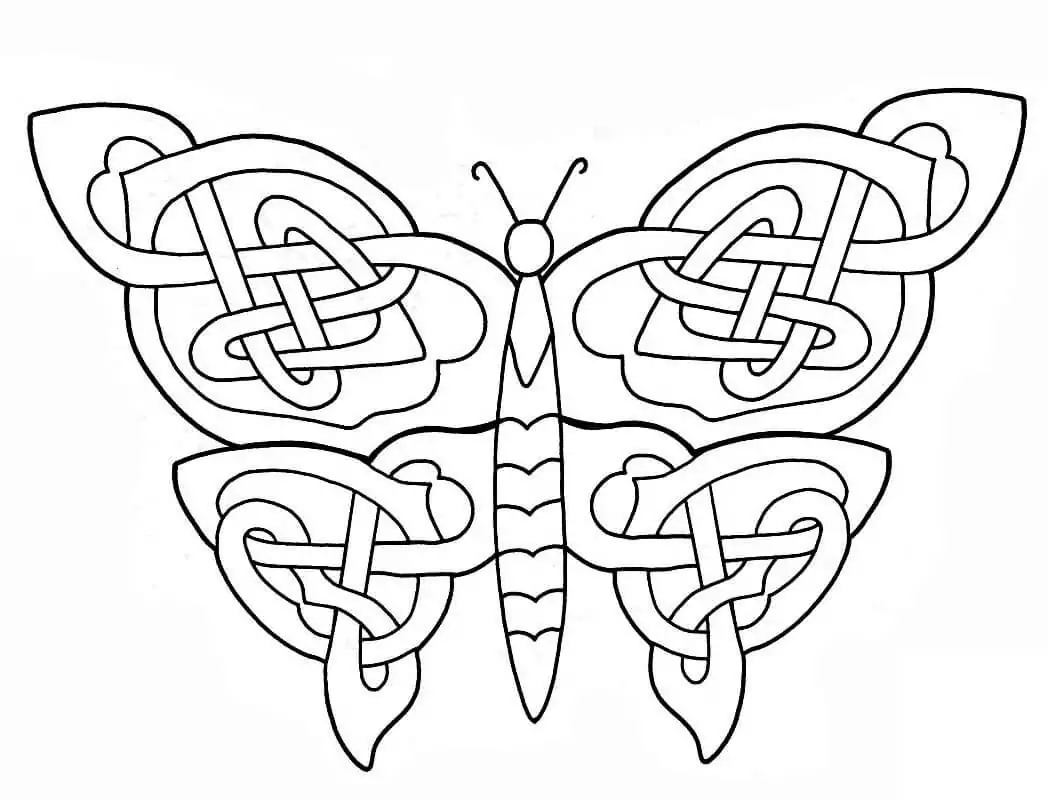 Keltisches Schmetterlingsdesign