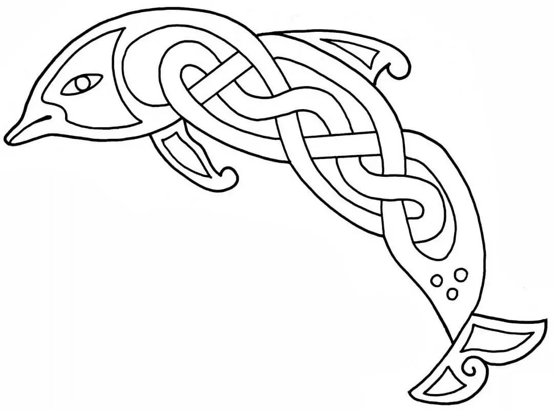 Keltisches Delphin-Design