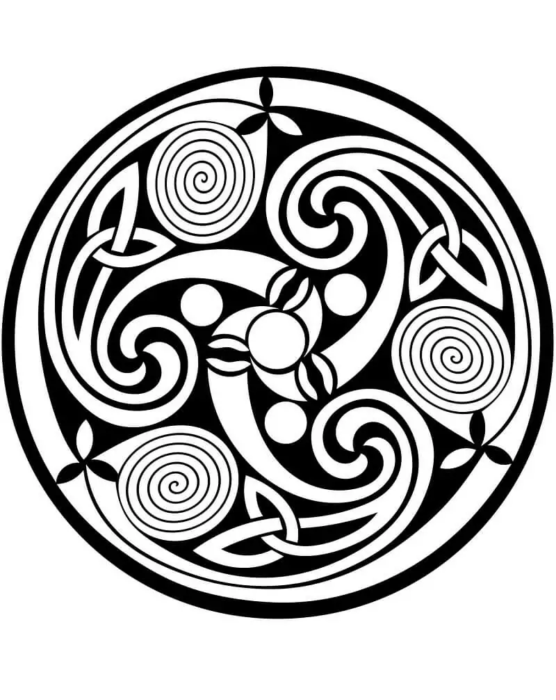 Keltisches Spiralmandala