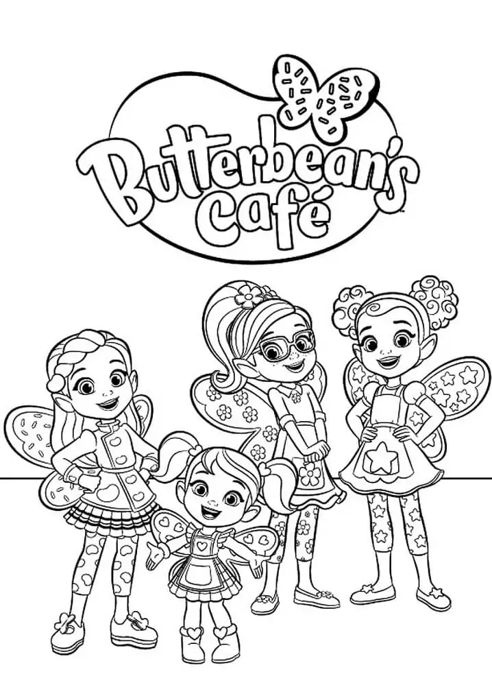 Characters from Butterbean's Cafe