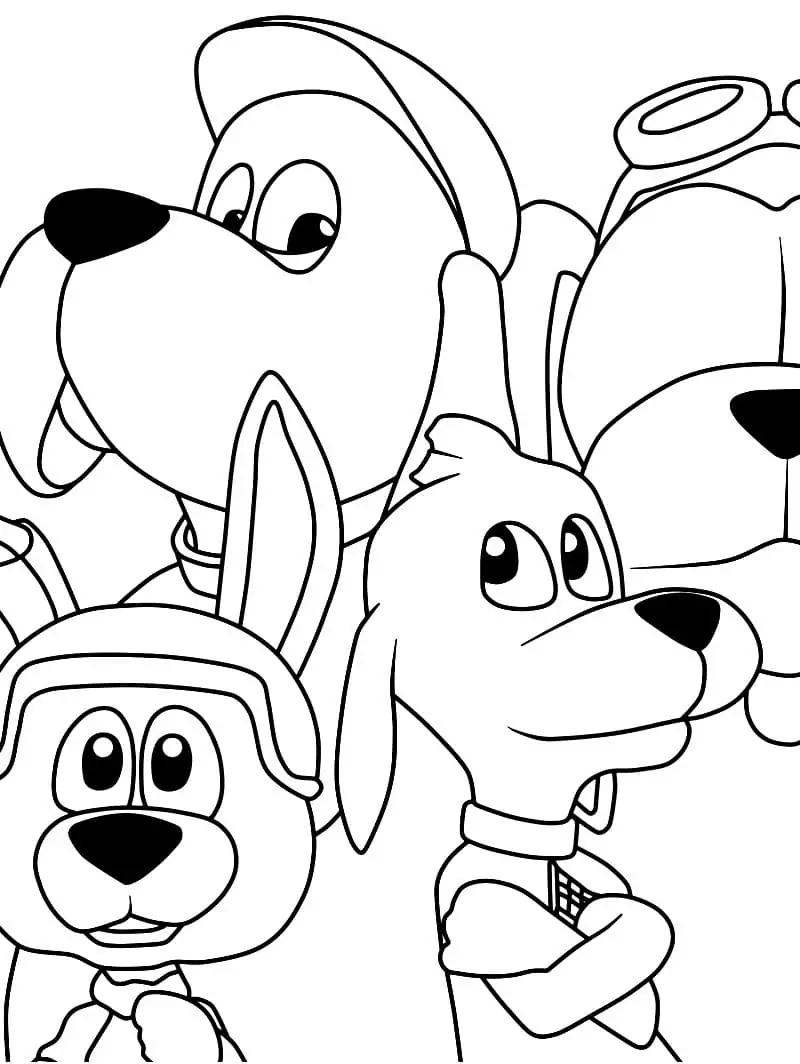 Characters from Go Dog Go