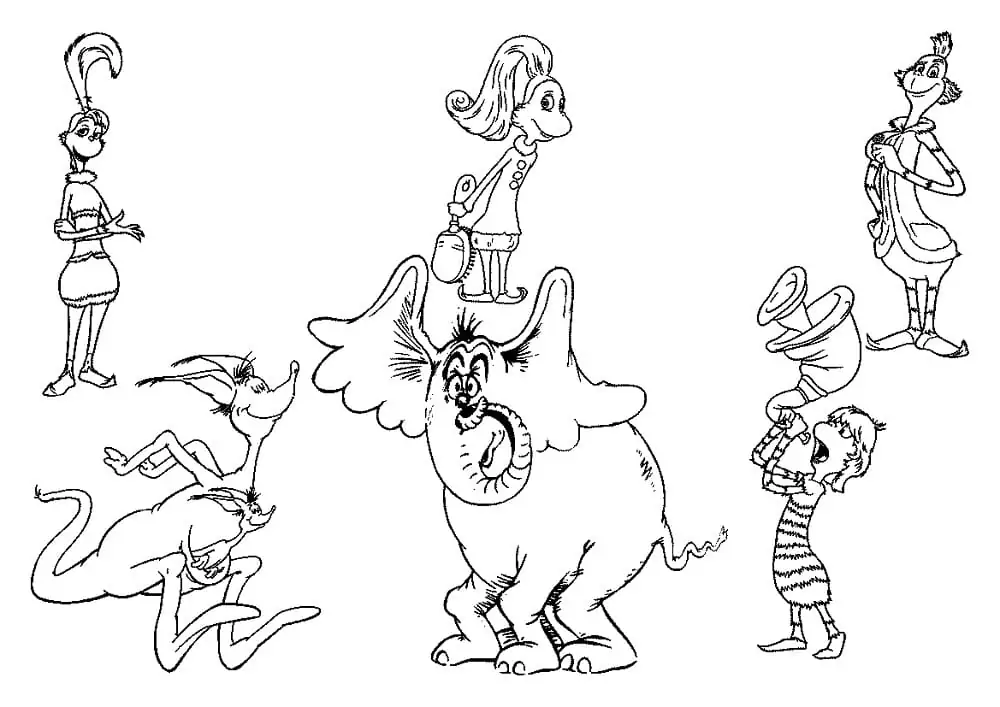 Characters from Horton Hears A Who