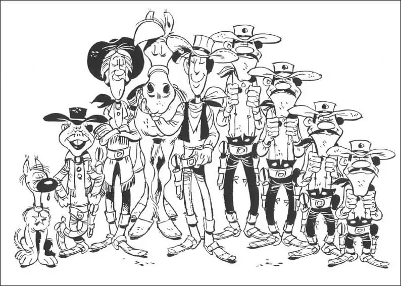 Characters from Lucky Luke