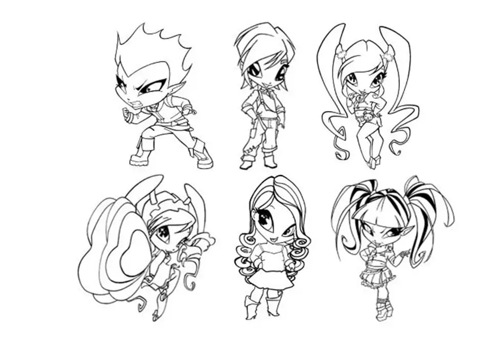 Characters from Pop Pixie