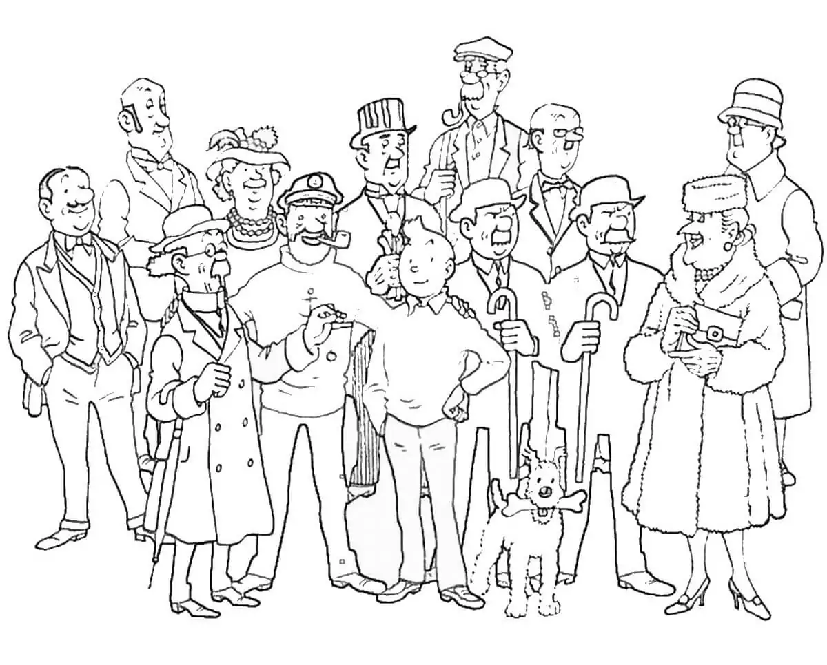 Characters from Tintin