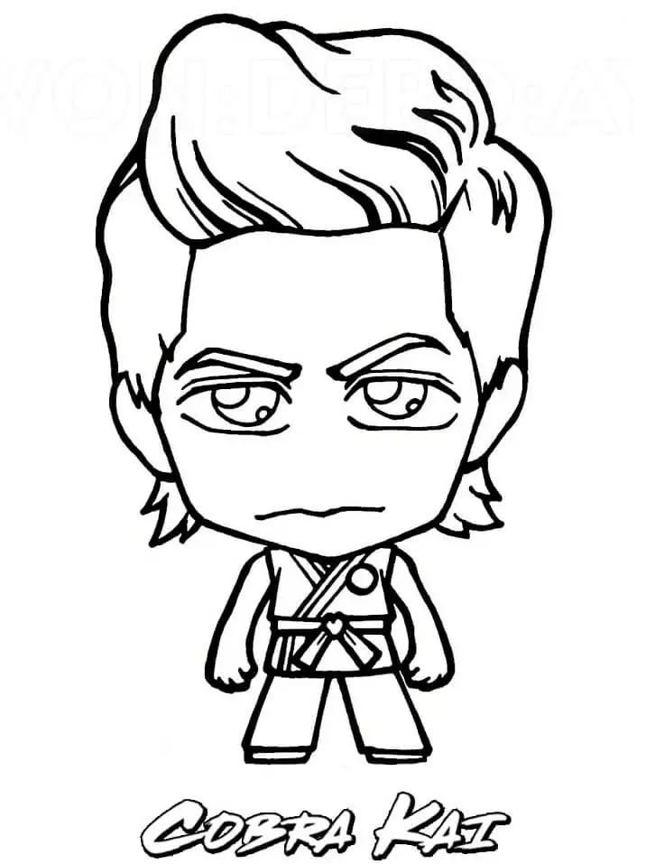 Chibi Miguel coloring page
