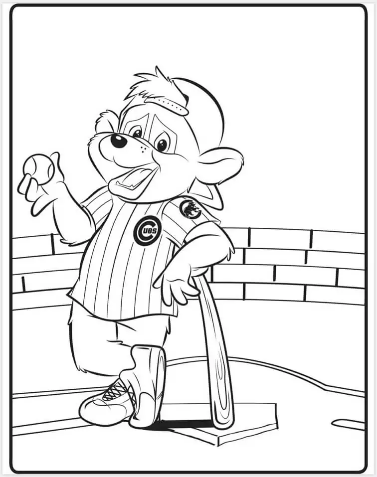 Chicago Cubs coloring page 5