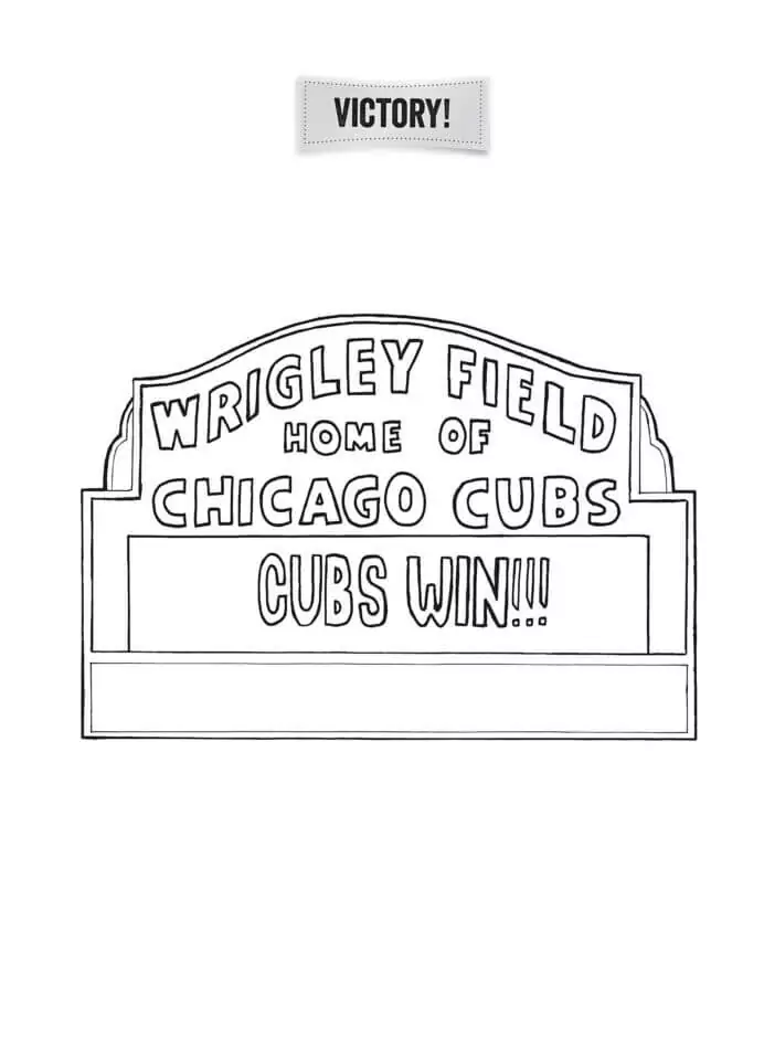 Chicago Cubs coloring page 6