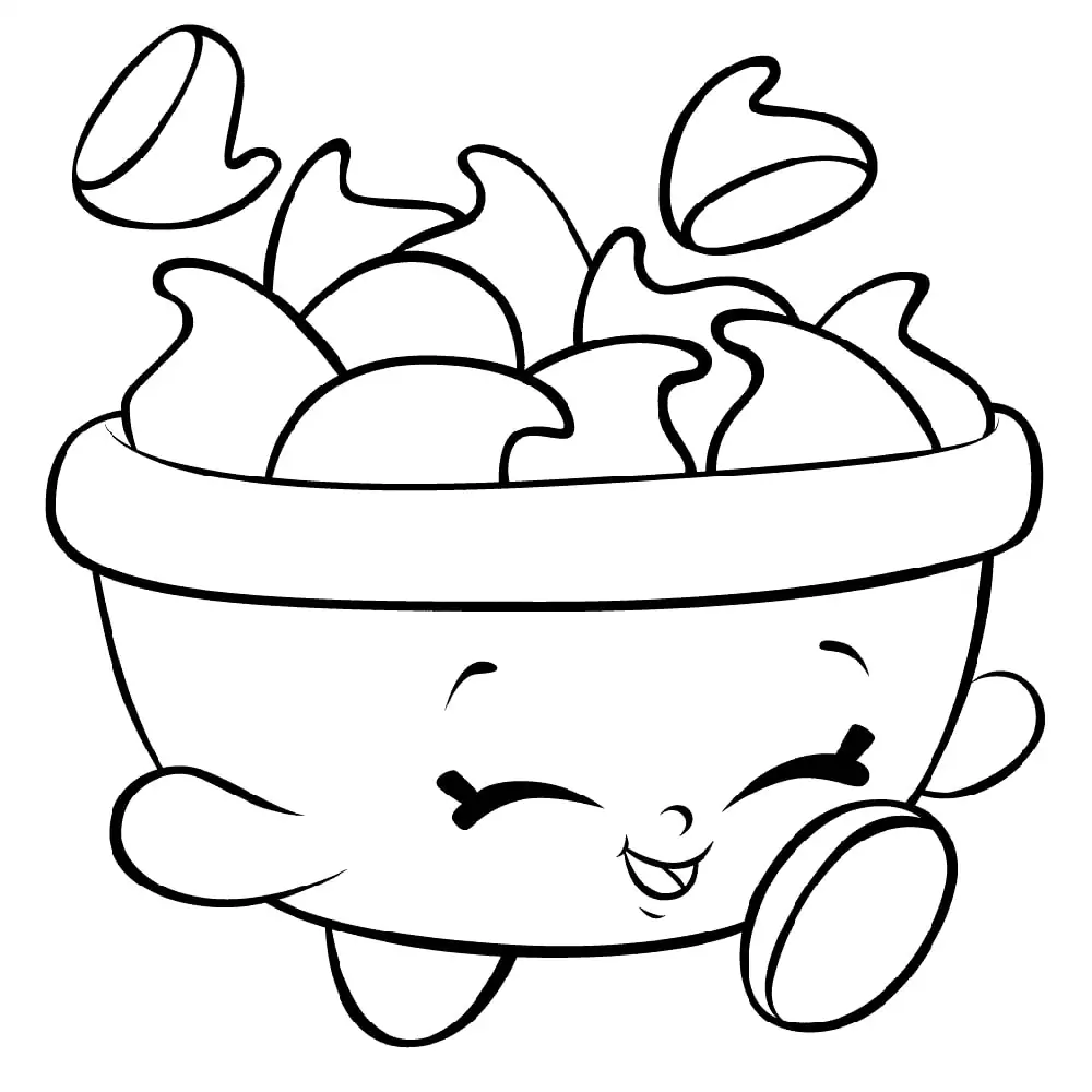 Choc Chips Shopkin - Coloring Pages