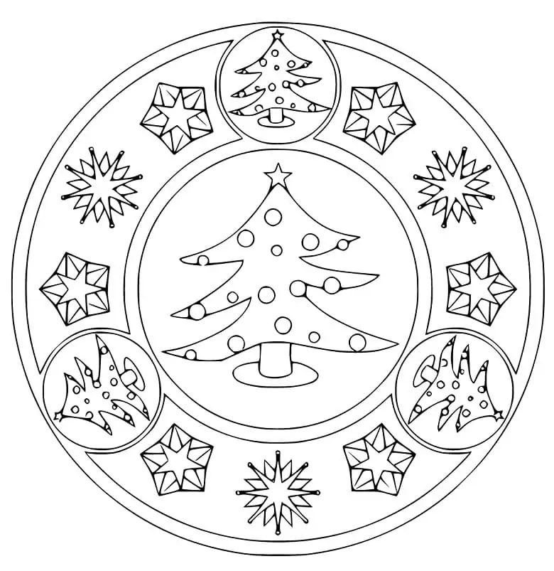 Christmas Mandala 21