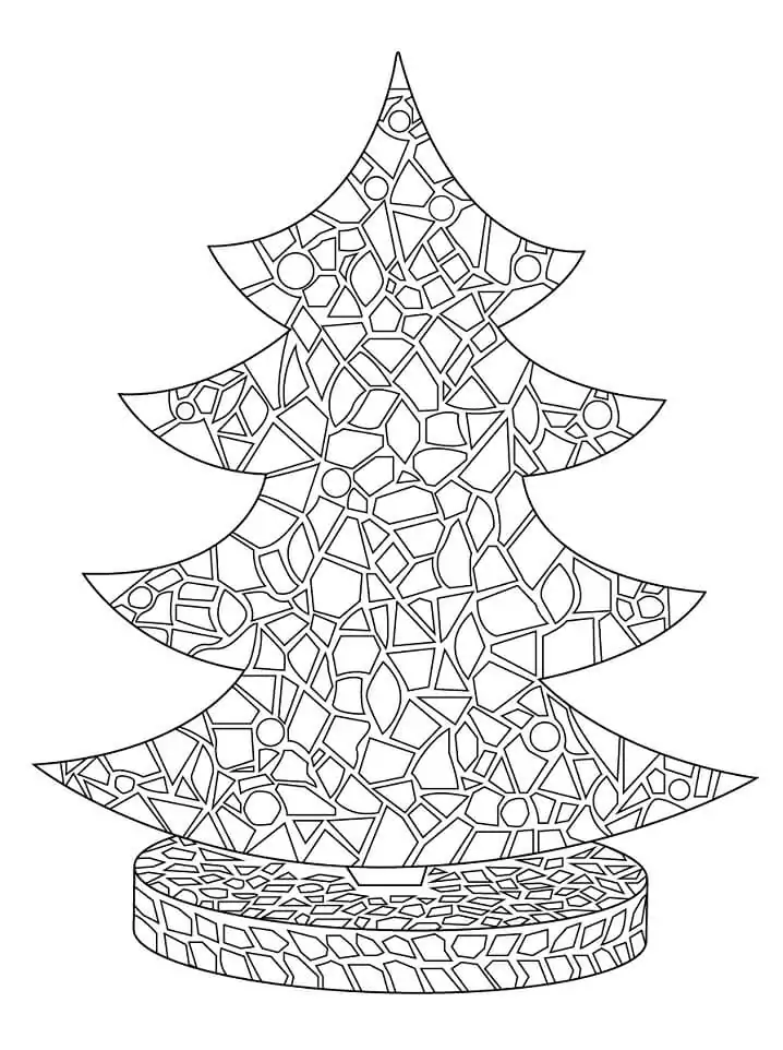 Weihnachtsbaum Mosaik