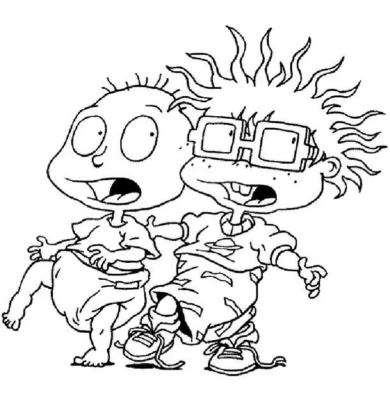 Chuckie and Tommy from Rugrats