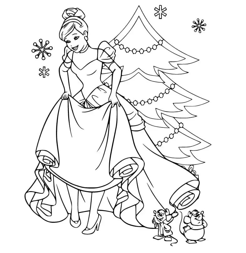 Cinderella and Christmas Tree