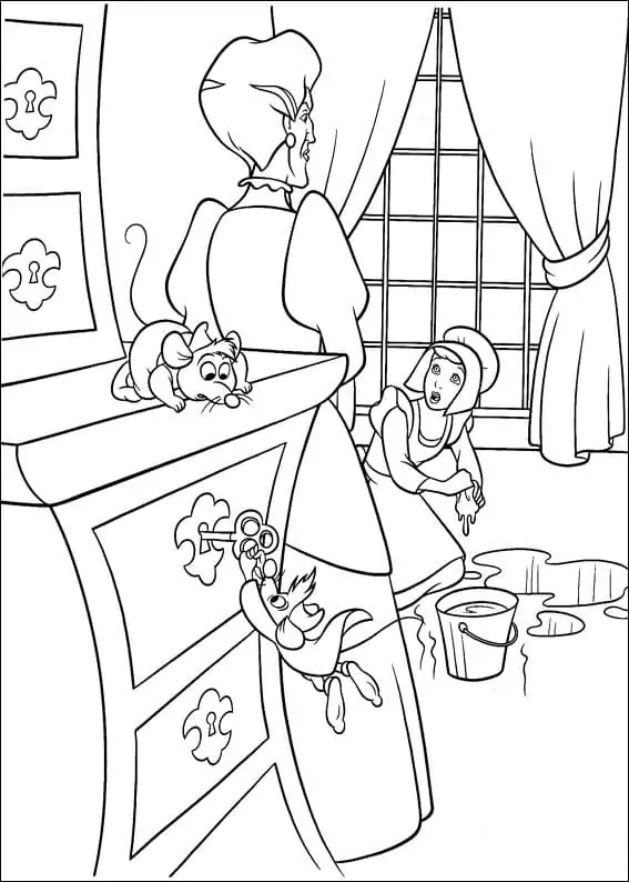 Cinderella Printable Coloring Page - Free Printable Coloring Pages for Kids