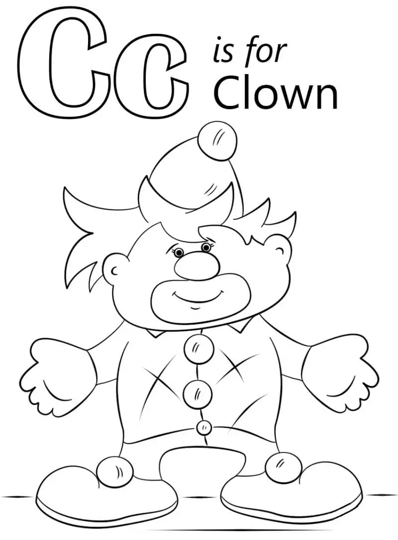 Clown Buchstabe C