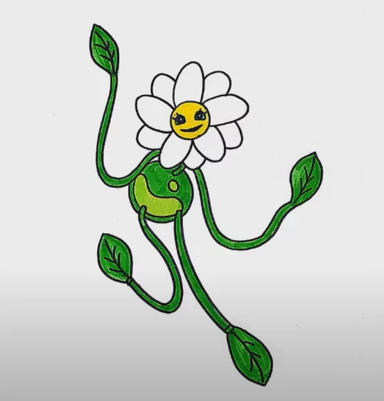 Colored Daisy from Poppy Playtime Coloring Page