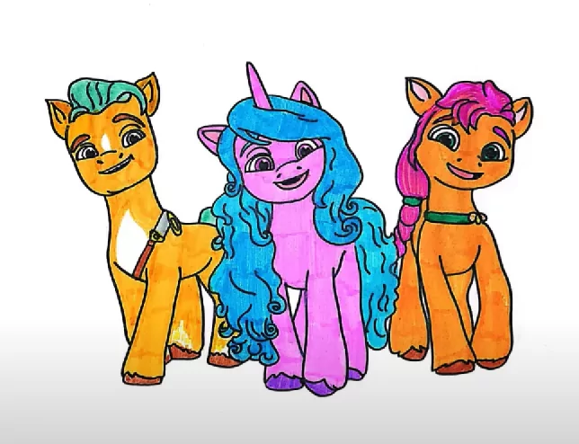 Colored My Little Pony Coloring Page