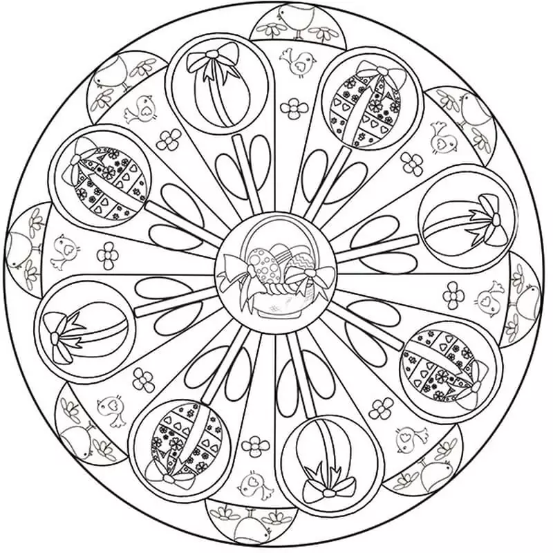Complex Easter Mandala