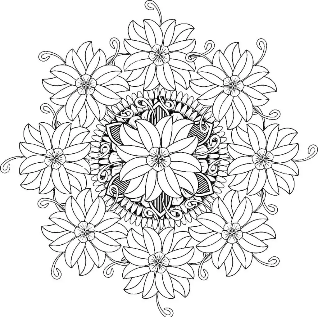 Complex Flower Mandala