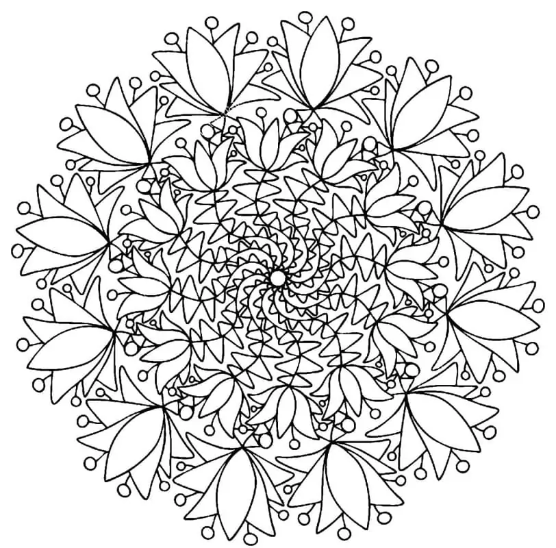 Complex Mandala Flower