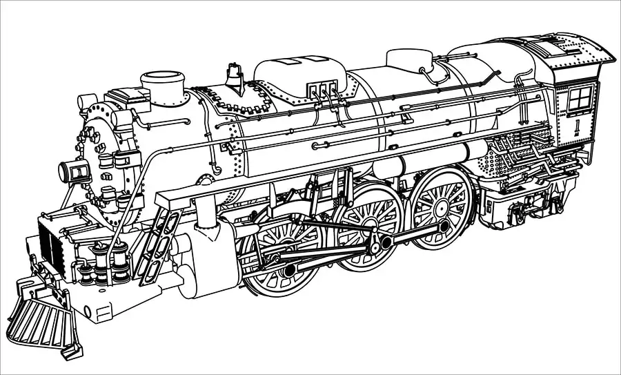 Komplizierte Lokomotive