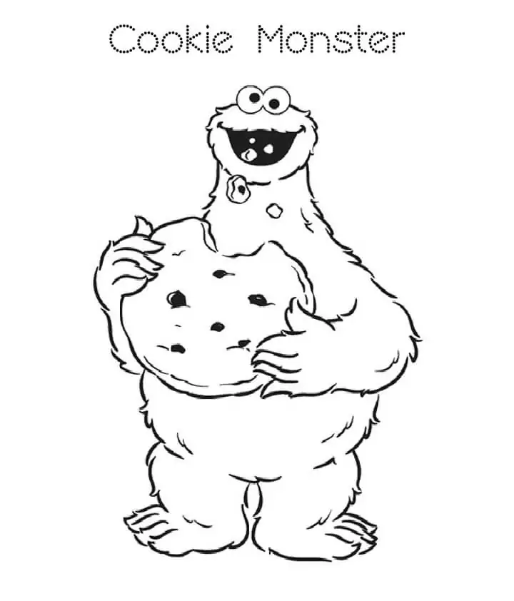 Cookie Monster with Big Cookie