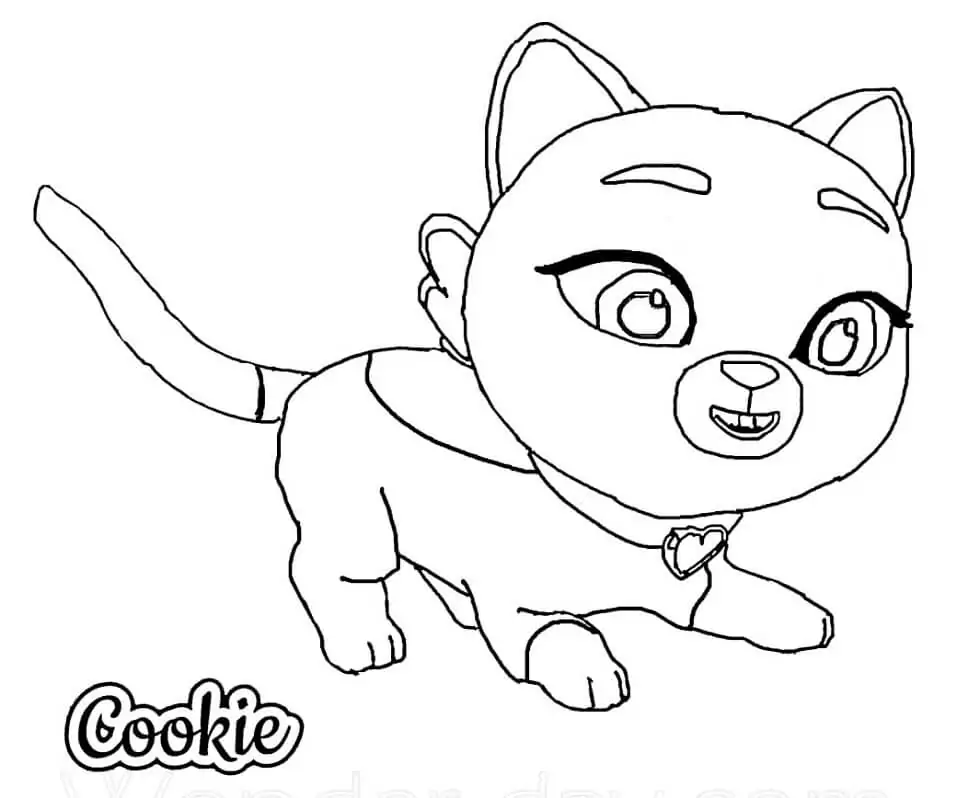Cookie from Butterbean's Cafe Coloring Page - Free Printable Coloring ...