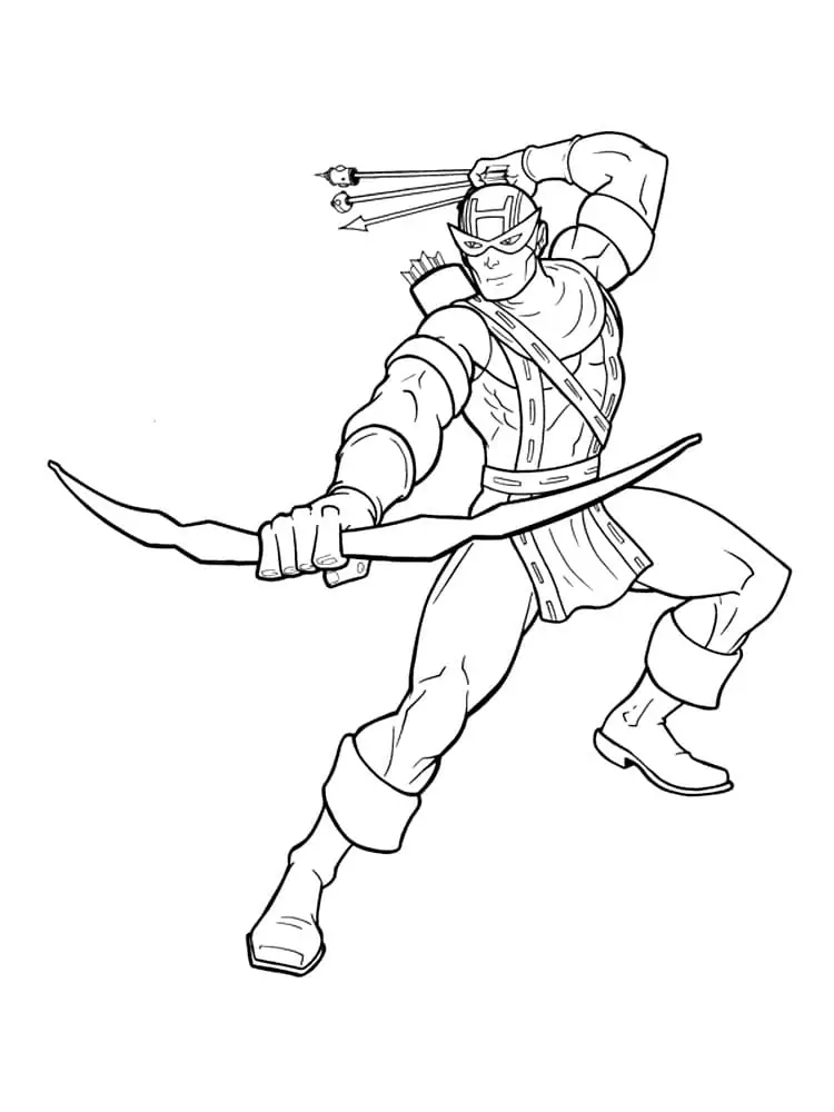 Robin Hood and Hawkeye Coloring Page - Free Printable Coloring Pages ...