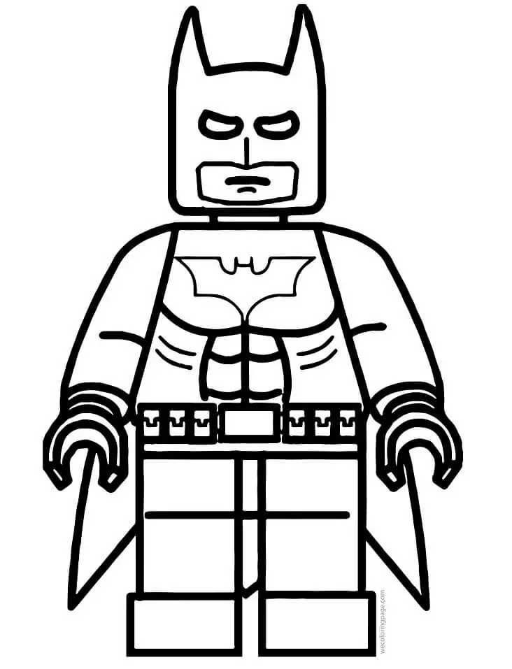 Cool Lego Batman Coloring Page - Free Printable Coloring Pages for Kids