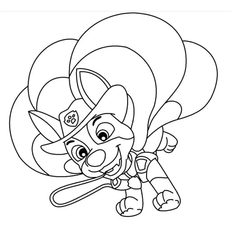 8 free printable Tracker Paw Patrol coloring pages in vector format, easy  to print from an…