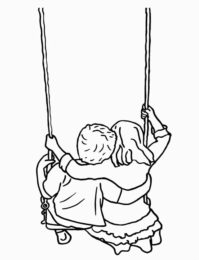 Couple On Swing