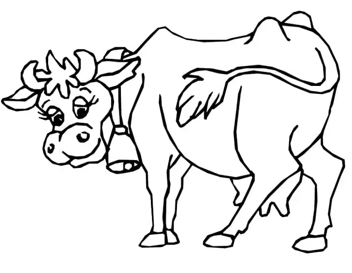Cow Coloring Pages - Free printable coloring pages for kids