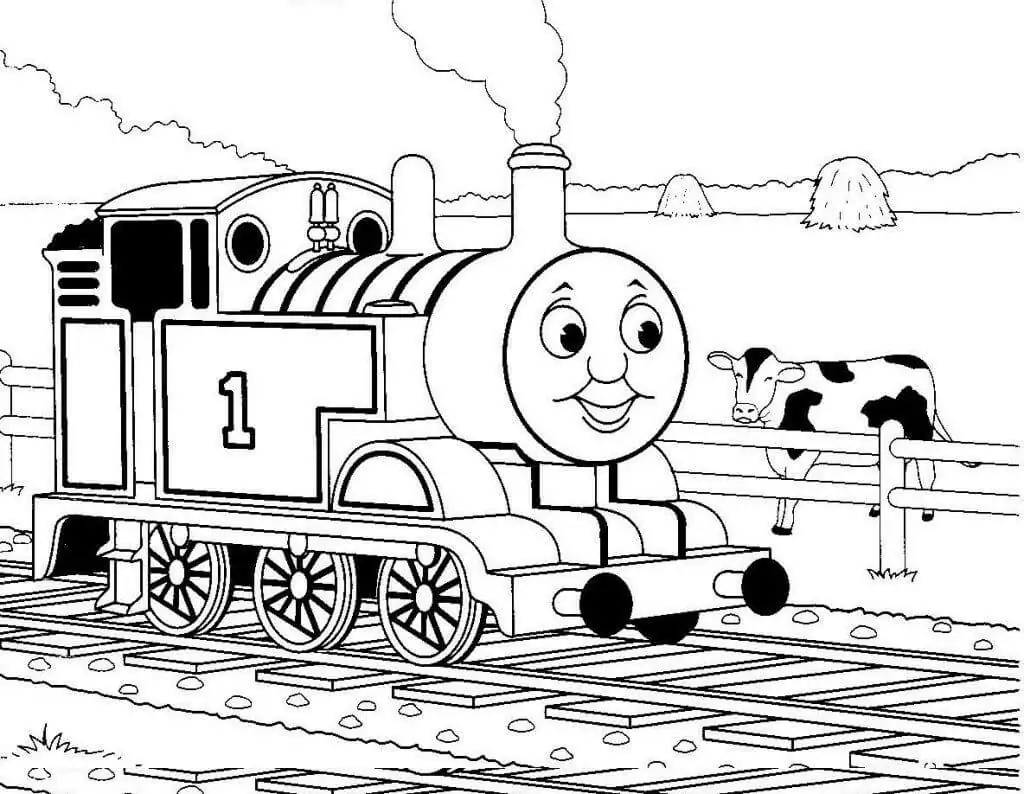 Cow and Thomas the Train