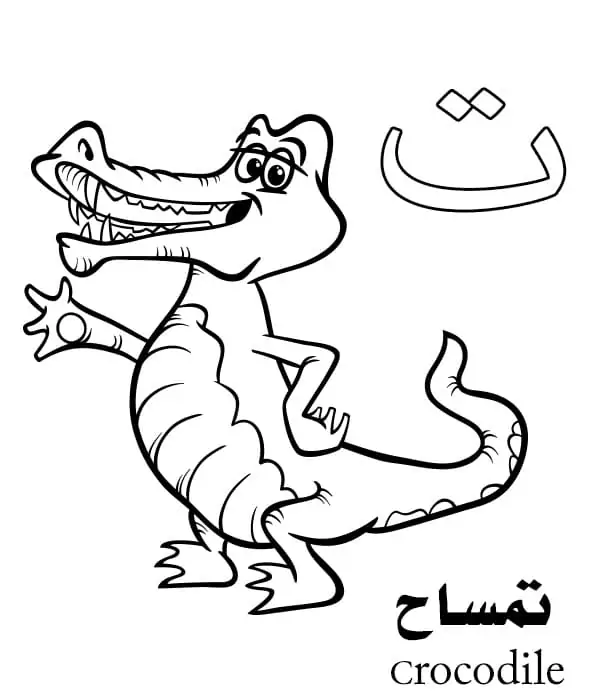 Crocodile Arabic Alphabet