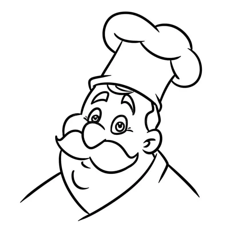 Kulinarischer Cartoon-Koch